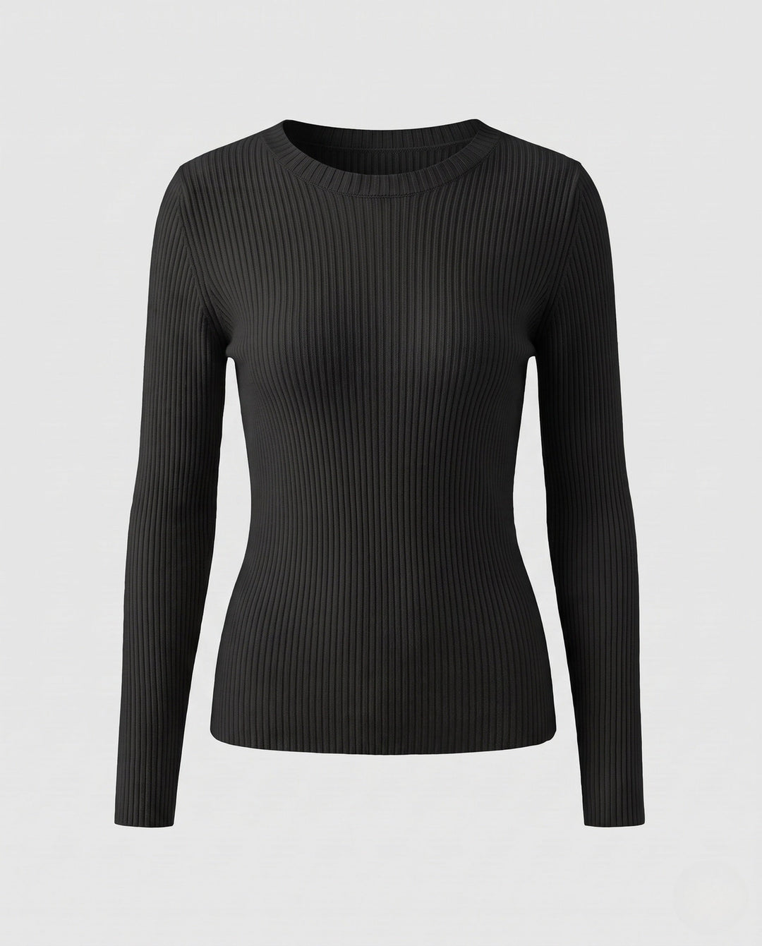 Petronella fine rib crew neck jumper – image 6