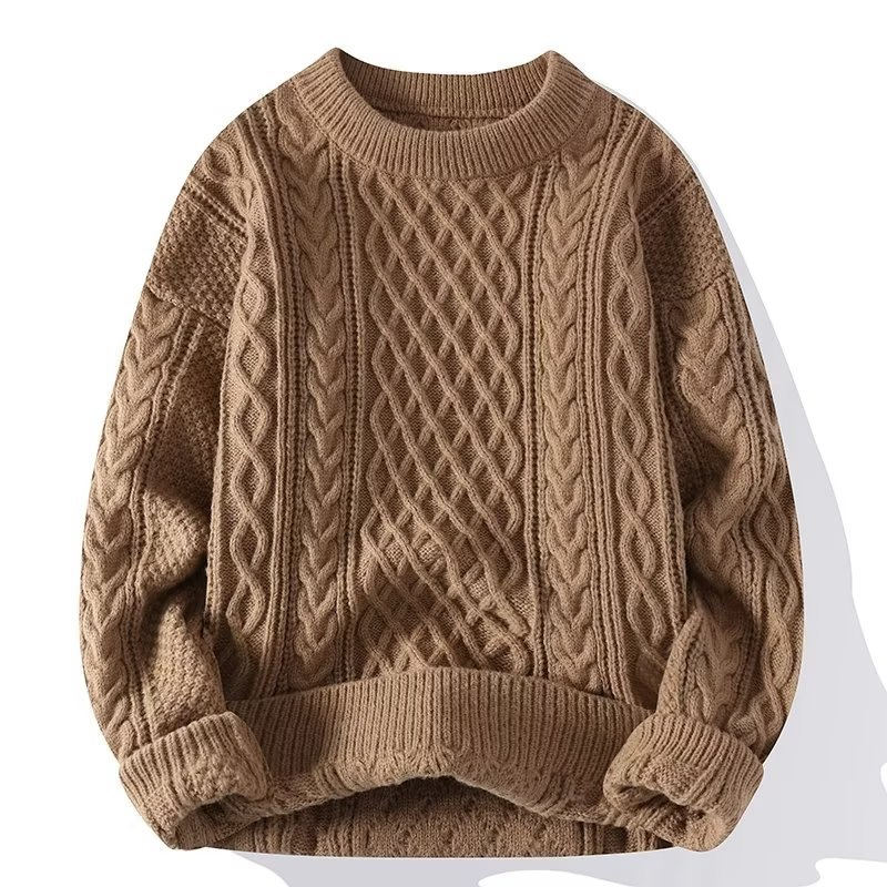 Genevieve cable knit crew neck jumper – image 3