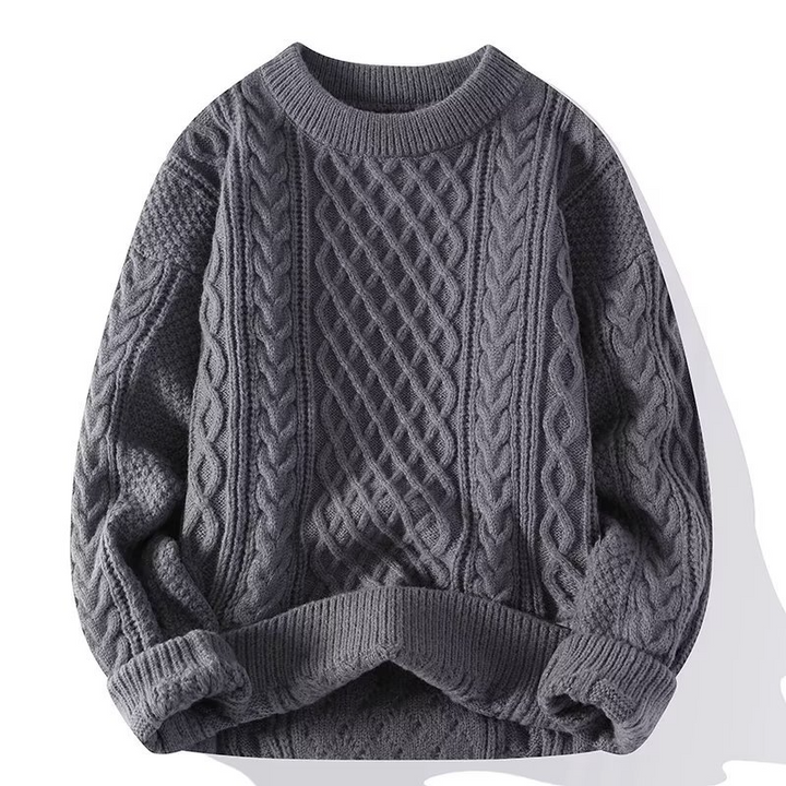 Genevieve cable knit crew neck jumper – image 4