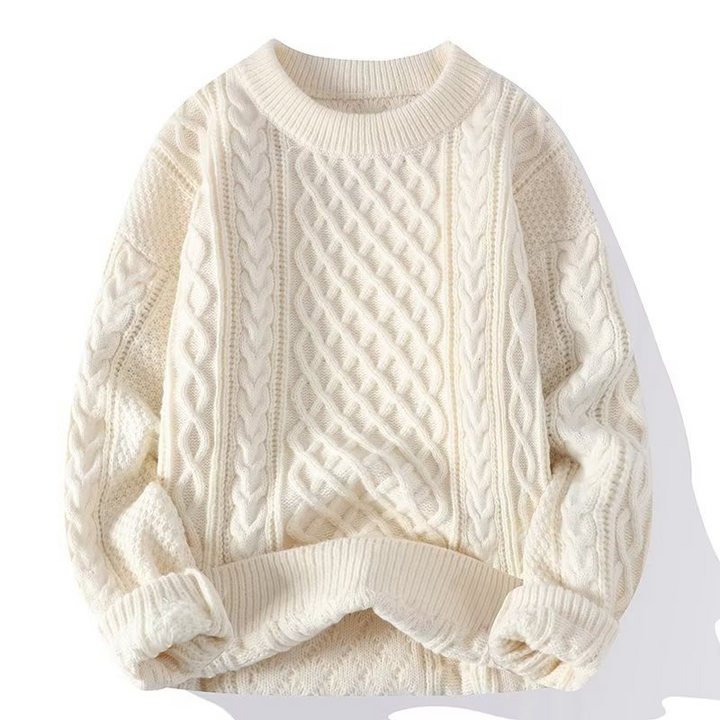 Genevieve cable knit crew neck jumper