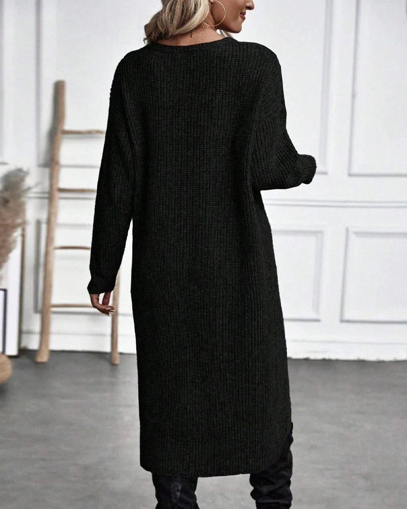 Dorothy wrap front knit sweater dress – image 7