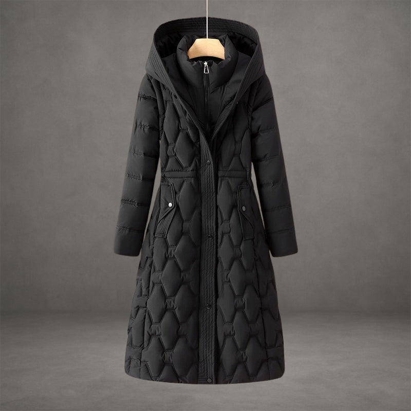Philomena below the knee quilted winter coat – image 4