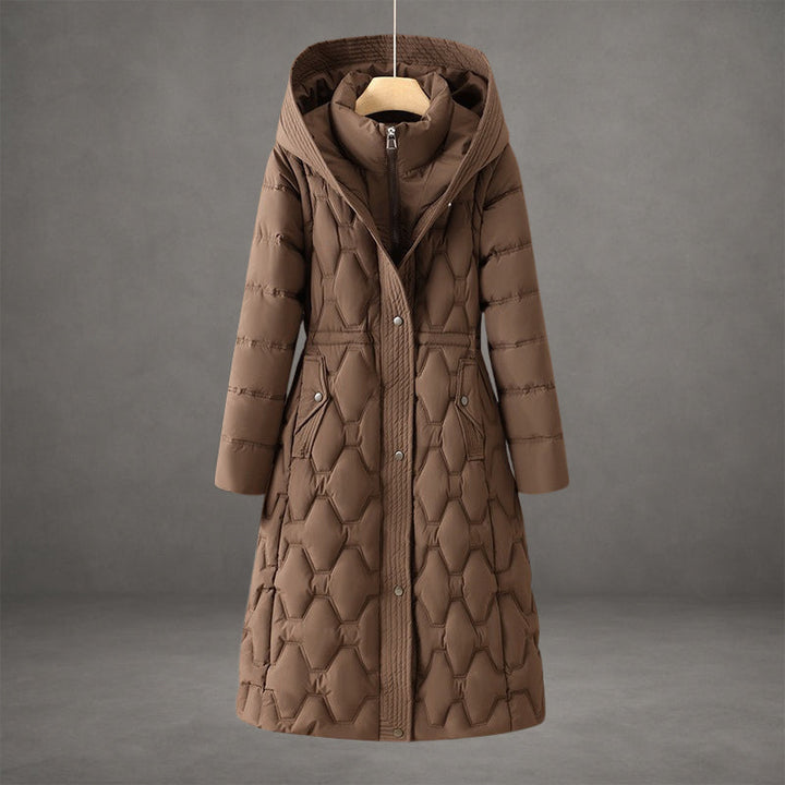 Philomena below the knee quilted winter coat – image 3