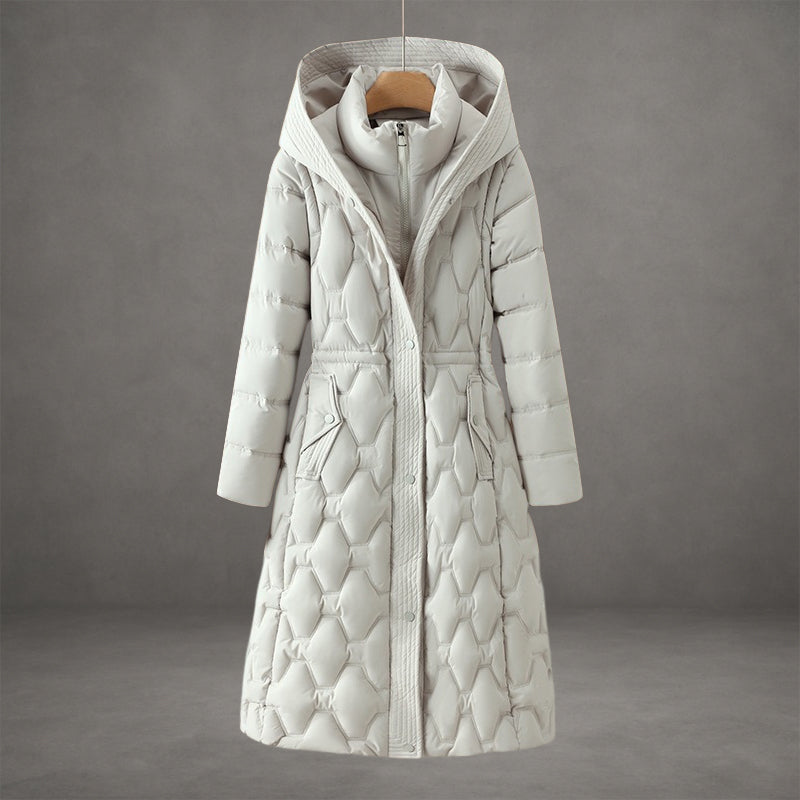 Philomena below the knee quilted winter coat – image 2