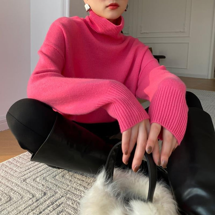 Clementine relaxed turtleneck jumper – image 4
