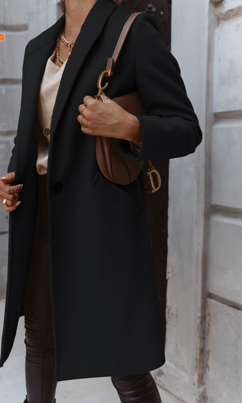 Florentina long lapel button coat – image 2