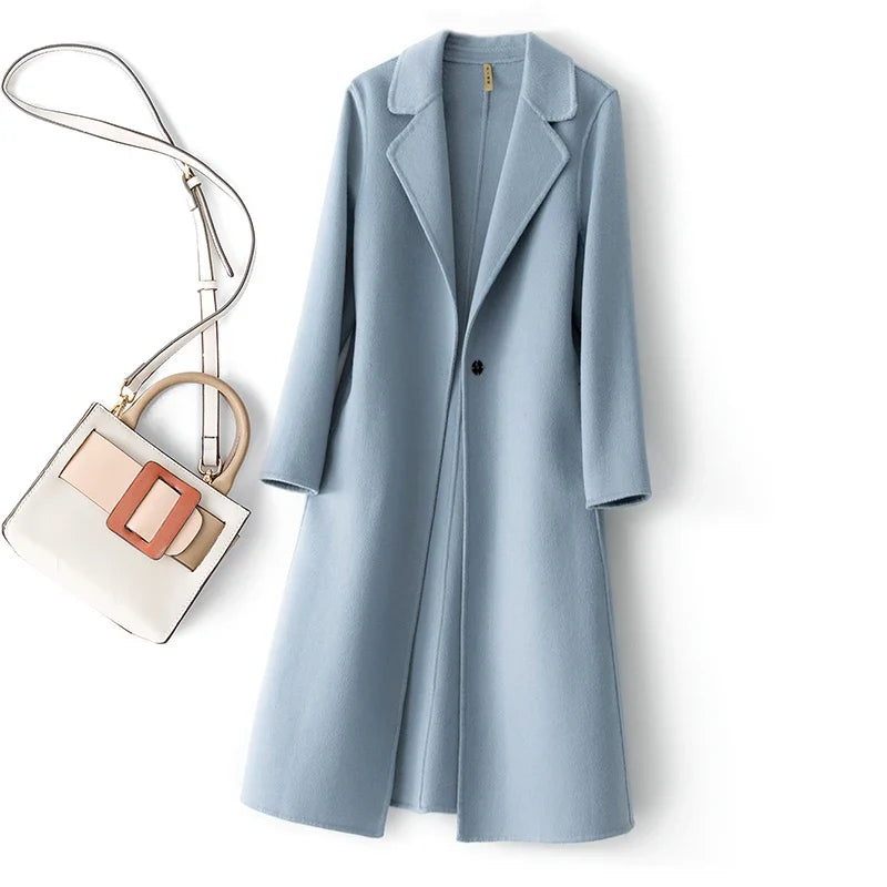 Theodora reversible pure wool coat – image 9