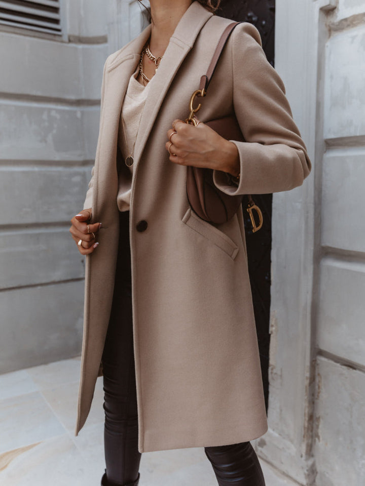 Florentina long lapel button coat – image 8