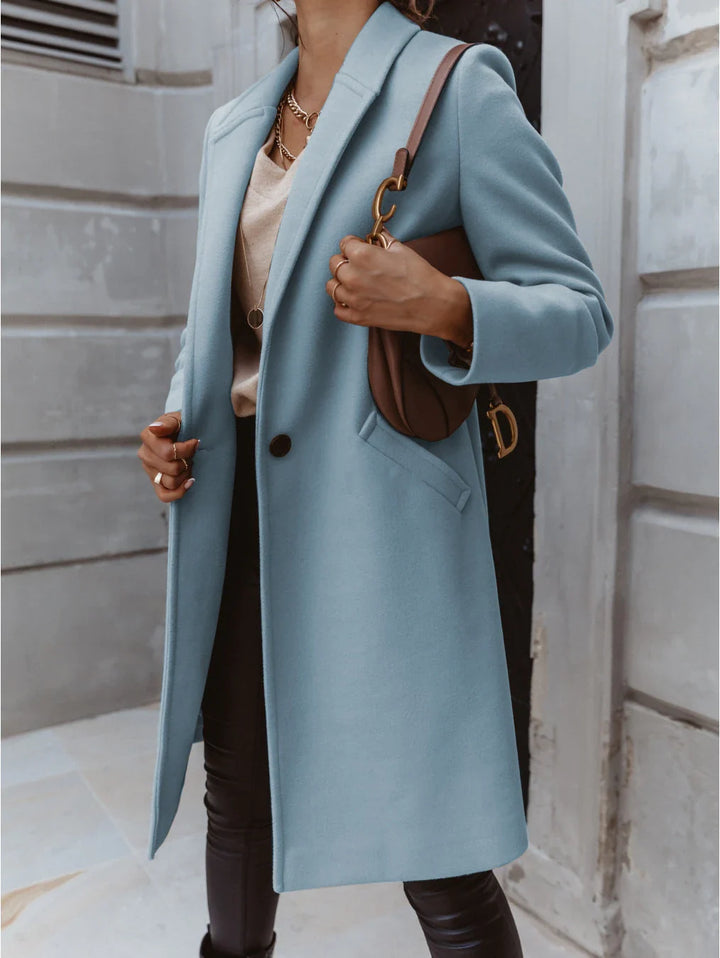 Florentina long lapel button coat – image 3