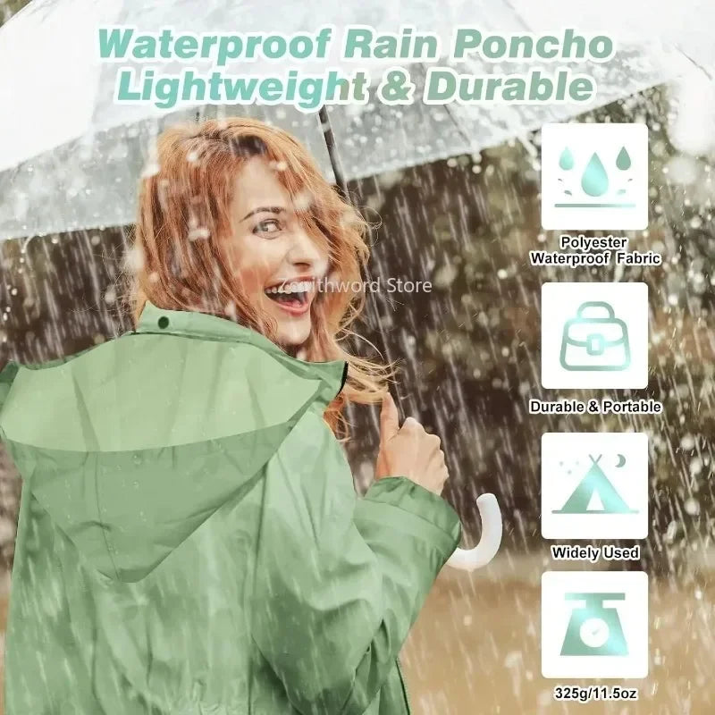 Cecilie packable longline raincoat with hood – image 2