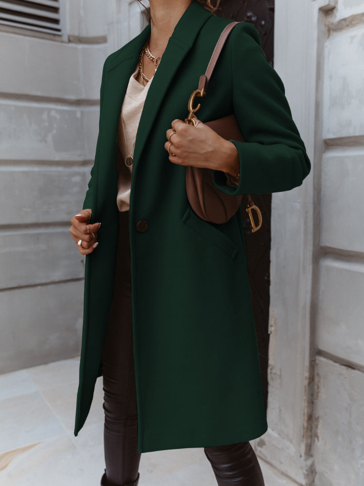 Florentina long lapel button coat – image 6