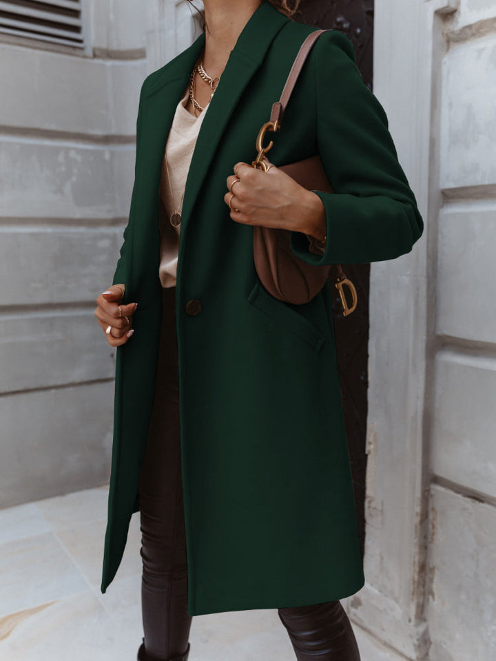Florentina long lapel button coat – image 6