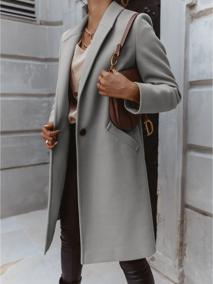 Florentina long lapel button coat – image 4