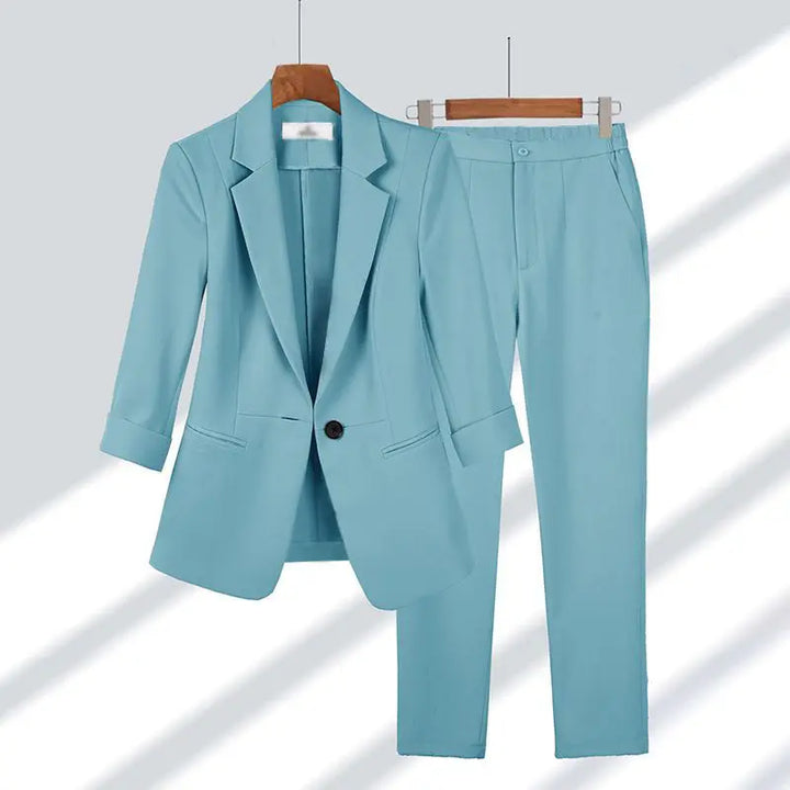 Eiluned blazer and trouser suit