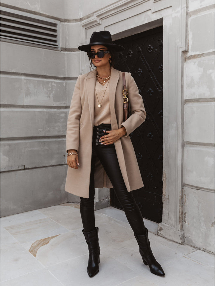 Florentina long lapel button coat – image 7