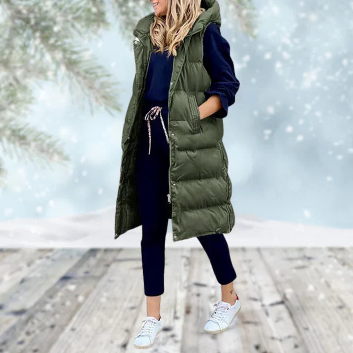 Minerva longline sleeveless coat – image 5