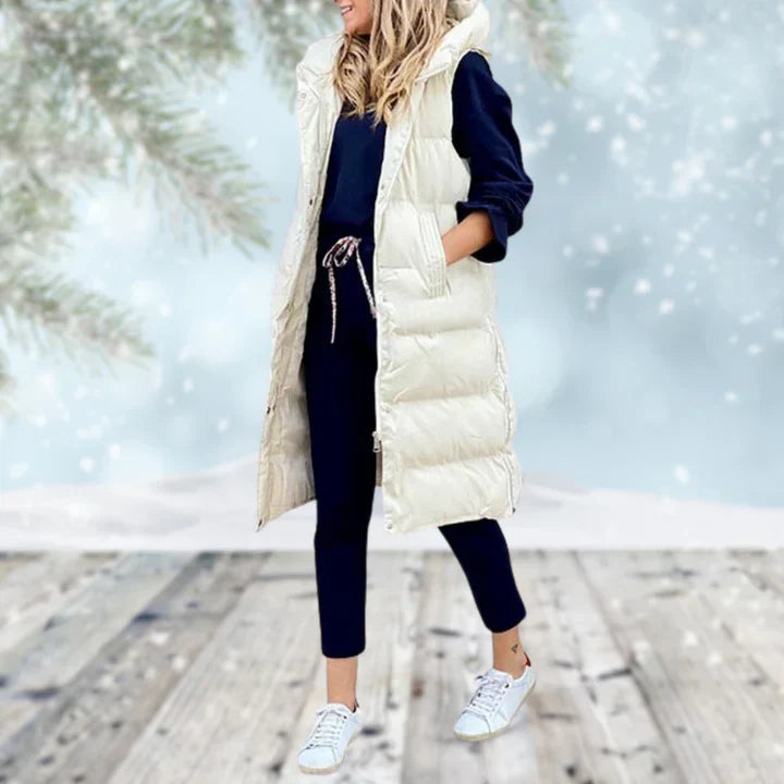 Minerva longline sleeveless coat – image 4