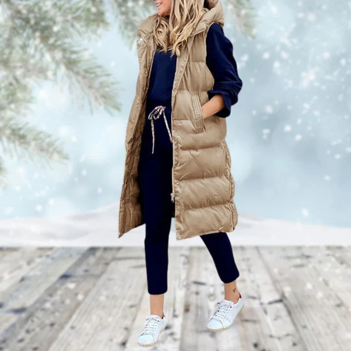 Minerva longline sleeveless coat – image 3