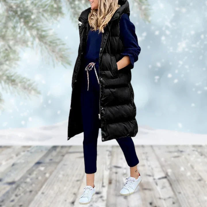 Minerva longline sleeveless coat – image 2