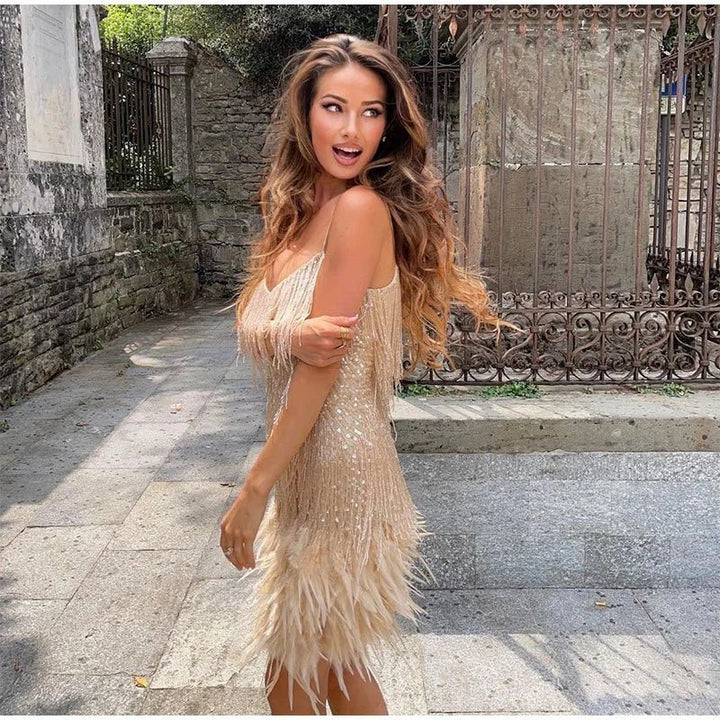 Marina sequin cocktail dress – image 15