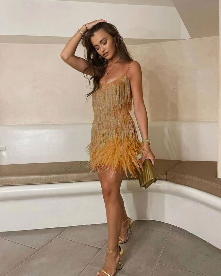 Marina sequin cocktail dress – image 7