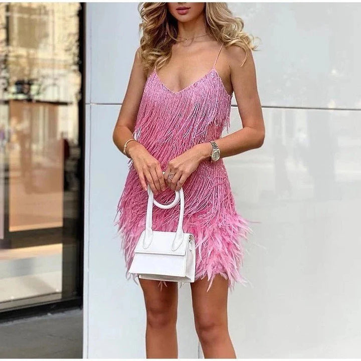 Marina sequin cocktail dress – image 8