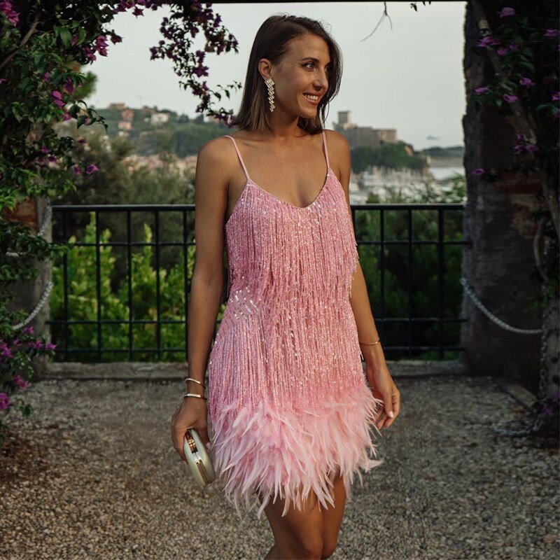 Marina sequin cocktail dress – image 9
