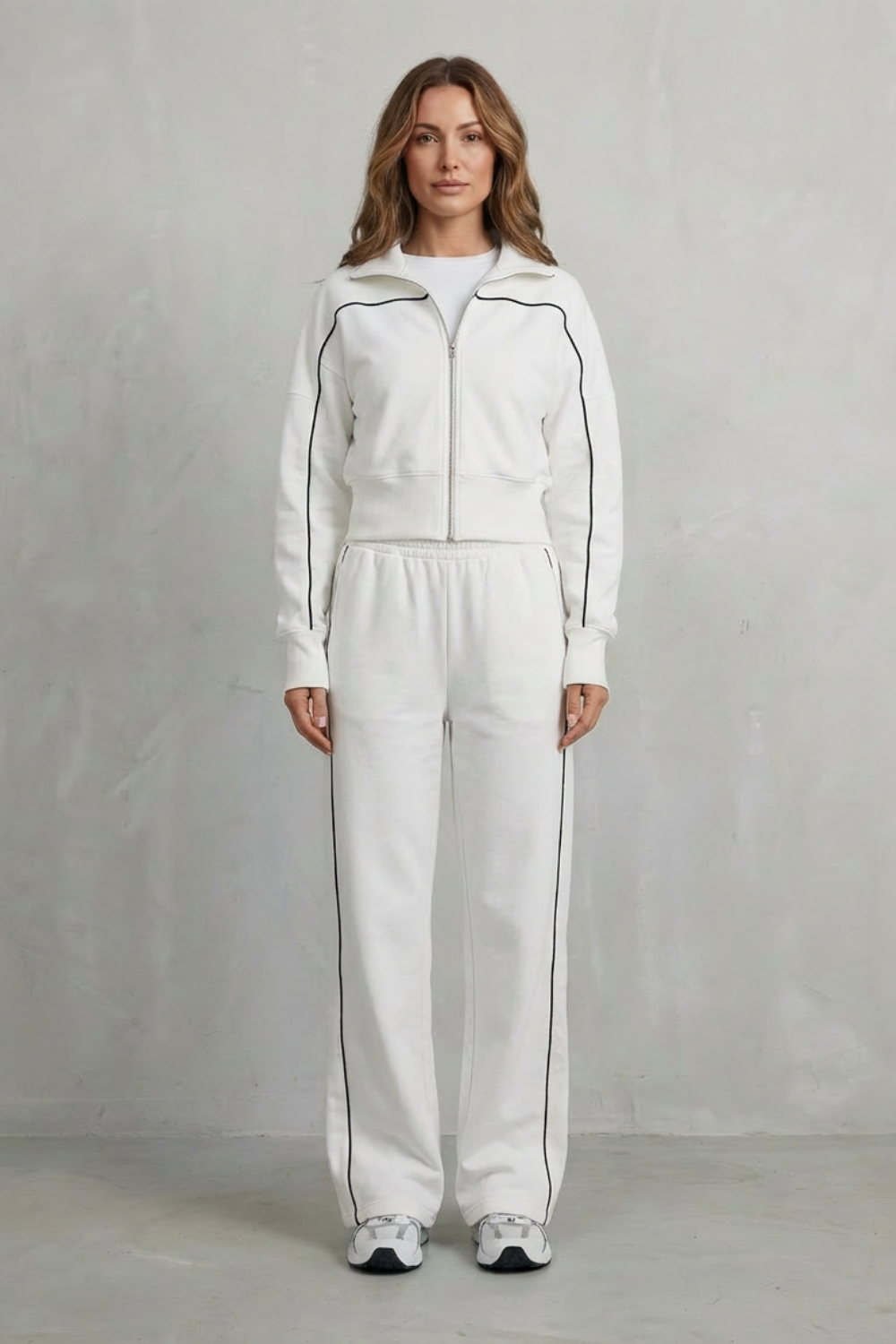 Annis zip up cardigan and wide leg trouser set – image 10
