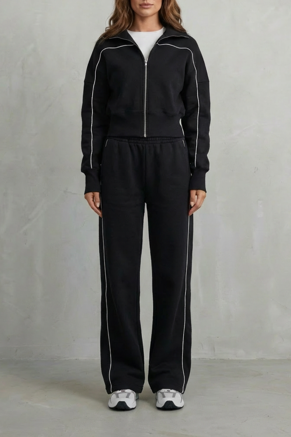 Annis zip up cardigan and wide leg trouser set – image 13