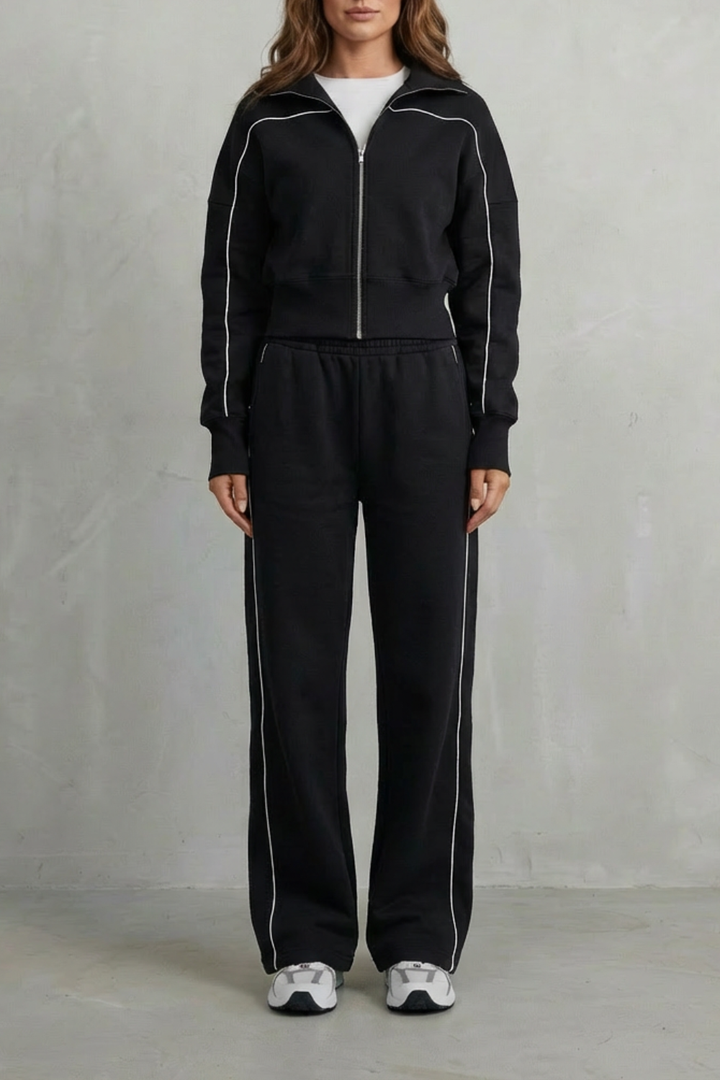 Annis zip up cardigan and wide leg trouser set – image 13