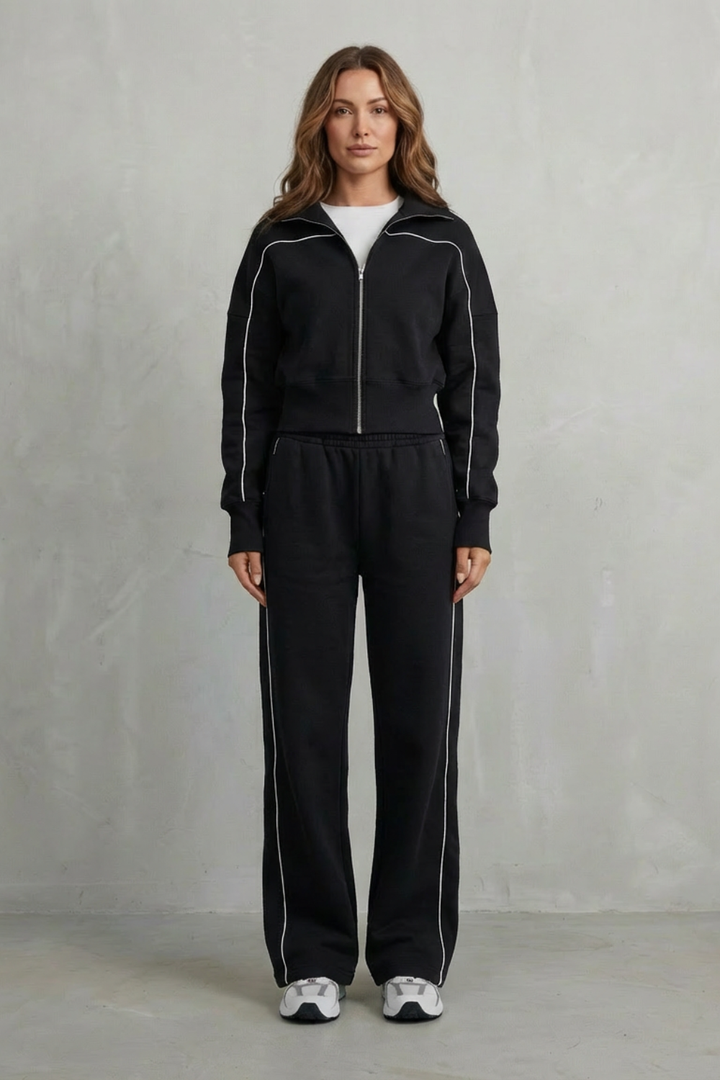 Annis zip up cardigan and wide leg trouser set – image 14