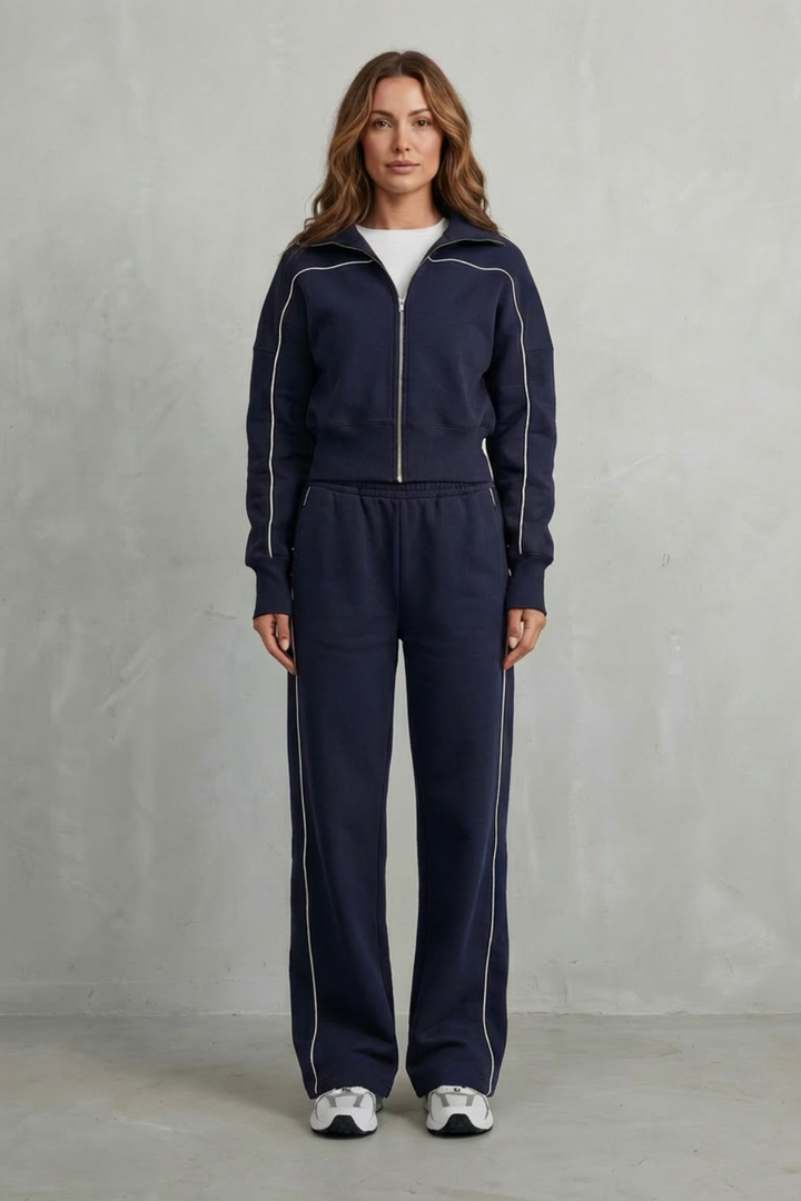 Annis zip up cardigan and wide leg trouser set – image 16