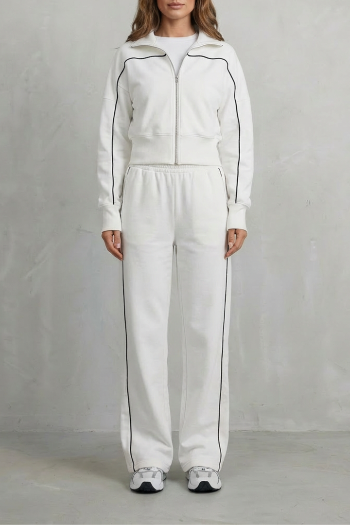 Annis zip up cardigan and wide leg trouser set – image 9