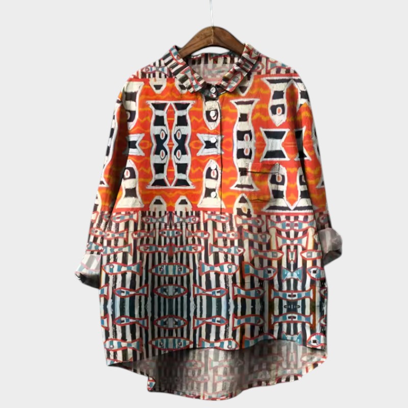 Florence relaxed printed blouse – image 5