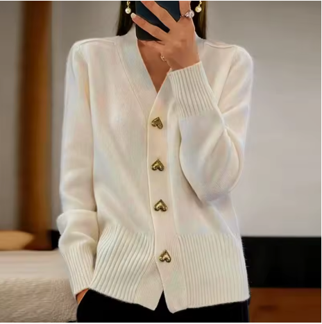 Rosalind heart button cardigan – image 7
