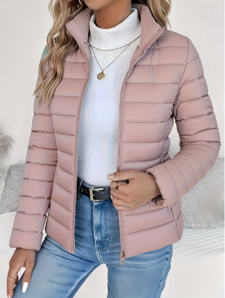 Liberty stand collar quilted jacket – image 4