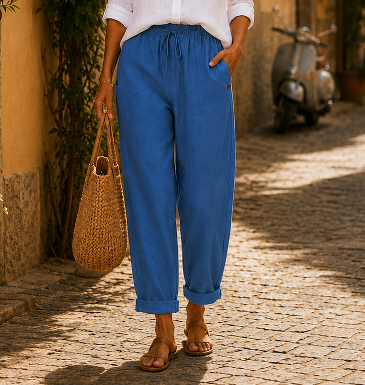 Olivia relaxed wide leg summer trousers – image 6
