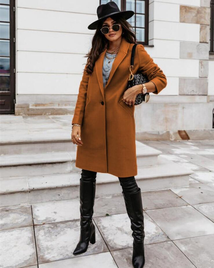 Florentina long lapel button coat – image 9