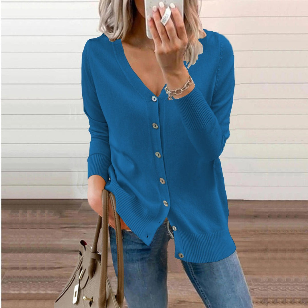 Saffron soft knit V neck cardigan