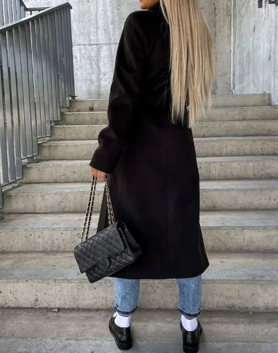 Cecily long double breasted wool coat – image 5