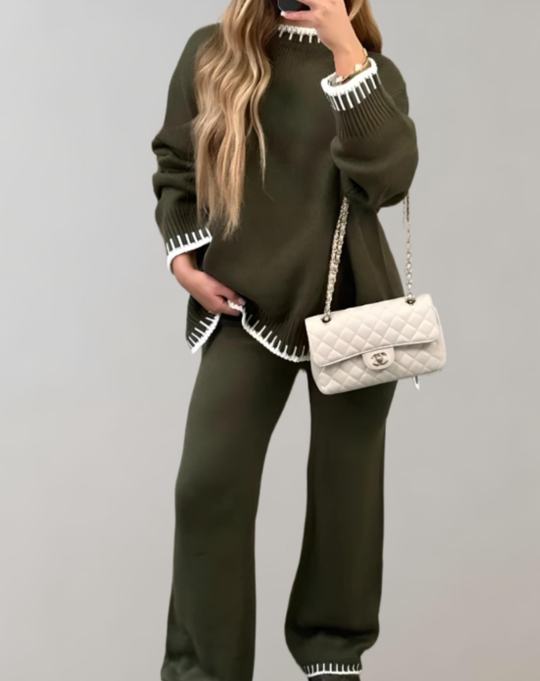 Ottavia oversized jumper and wide leg trouser set – image 4