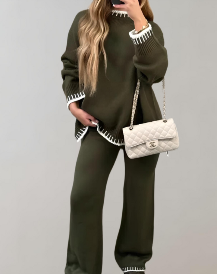Ottavia oversized jumper and wide leg trouser set – image 4