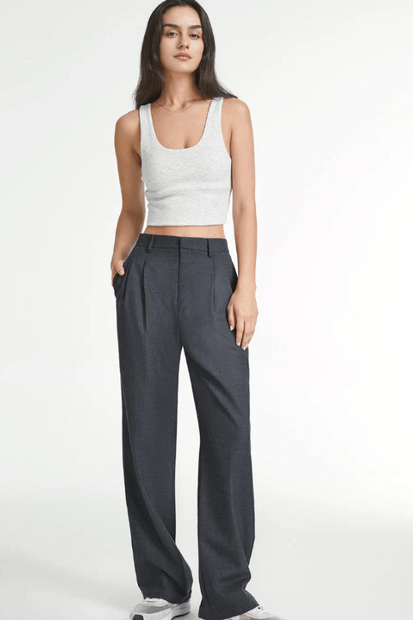 Ida sleek high waisted wide leg trousers – image 12