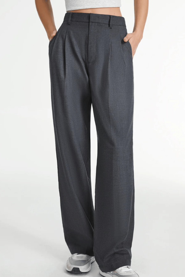 Ida sleek high waisted wide leg trousers – image 14