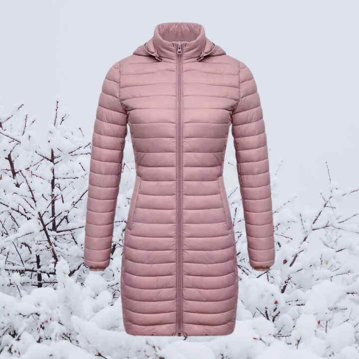 Zennor ultralight long hooded puffer parka – image 5