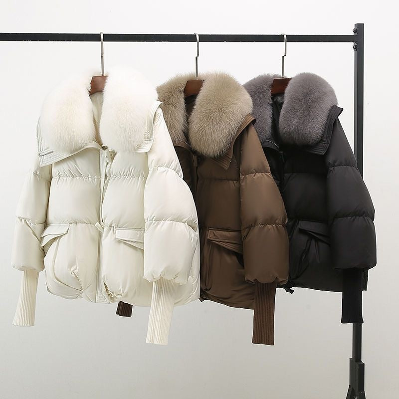 Hetty faux fur collar hooded puffer jacket – image 4