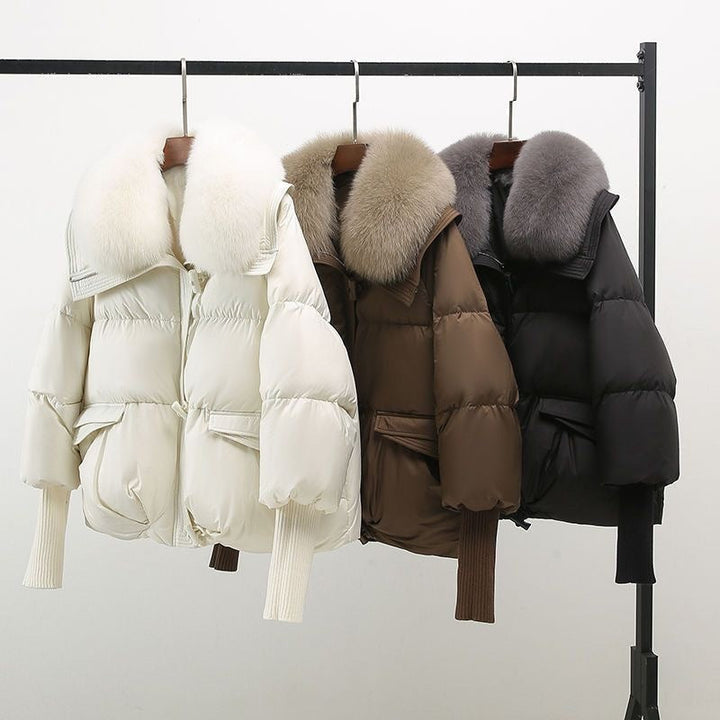 Hetty faux fur collar hooded puffer jacket – image 4