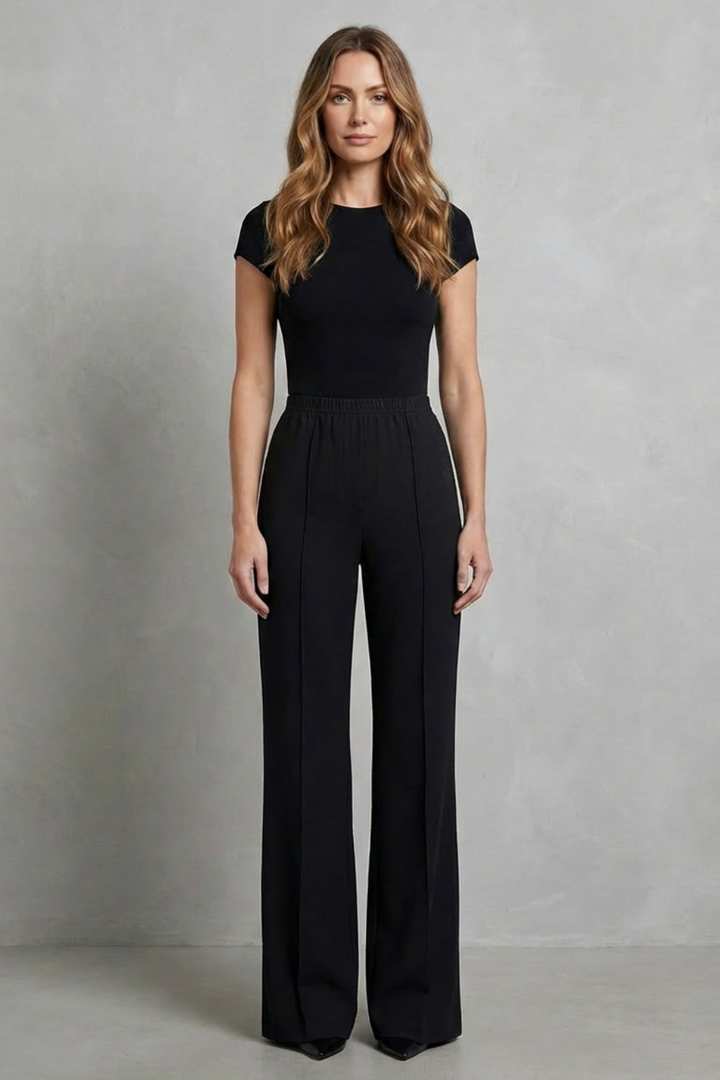 Bethia high waisted wide leg tailored trousers – image 2