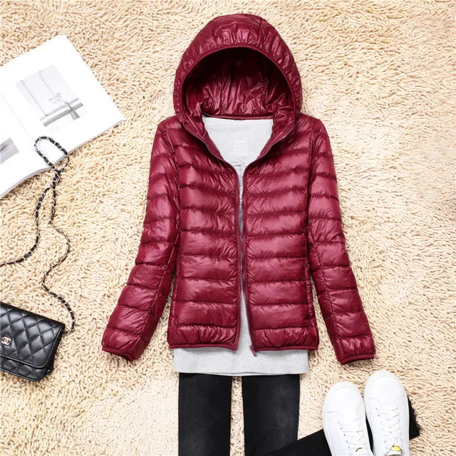 Nia packable hooded puffer coat – image 5