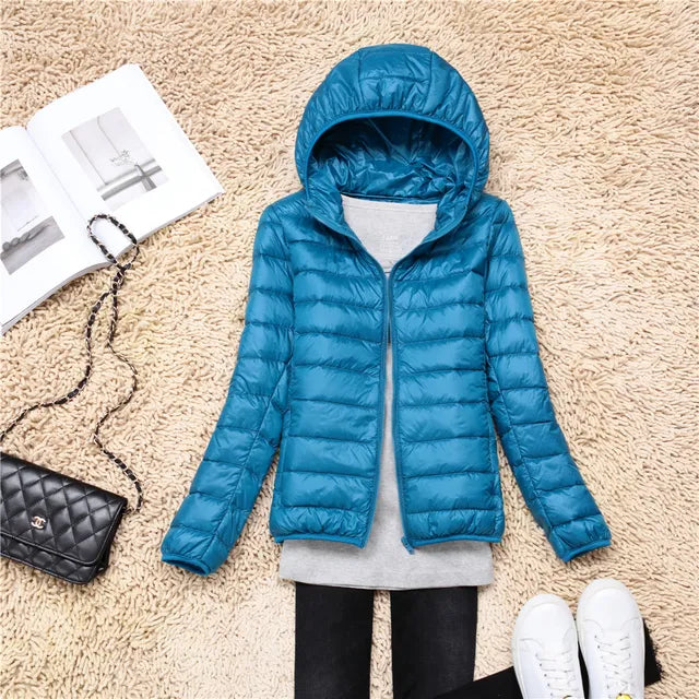 Nia packable hooded puffer coat – image 13
